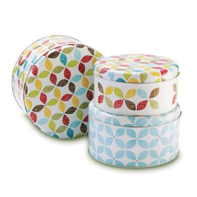 See more information about the Retro Set of 3 Round Kitchen Cake Tins